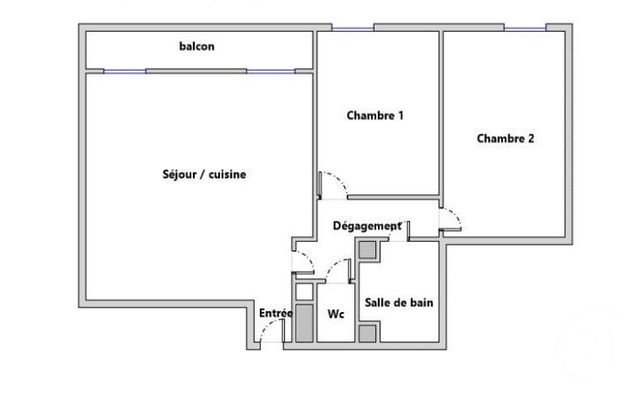 Appartement F3 à vendre - 3 pièces - 61.22 m2 - VERSAILLES - 78 - ILE-DE-FRANCE - Century 21 Fels Immobilier