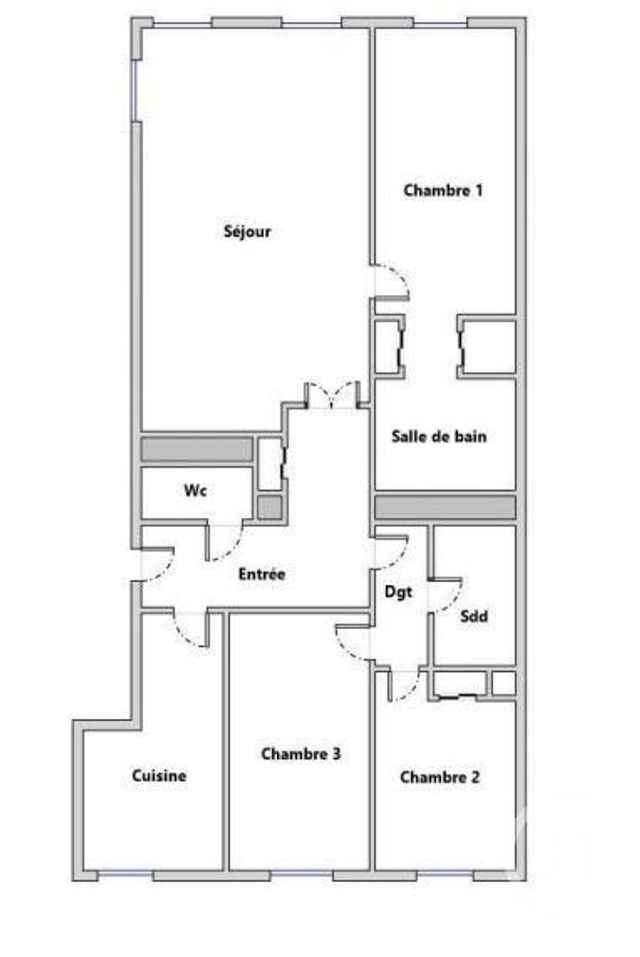Appartement F4 à vendre - 4 pièces - 92.89 m2 - VERSAILLES - 78 - ILE-DE-FRANCE - Century 21 Fels Immobilier
