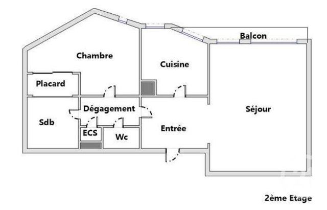 Appartement F2 à vendre - 2 pièces - 51.66 m2 - BOULOGNE BILLANCOURT - 92 - ILE-DE-FRANCE - Century 21 Fels Immobilier